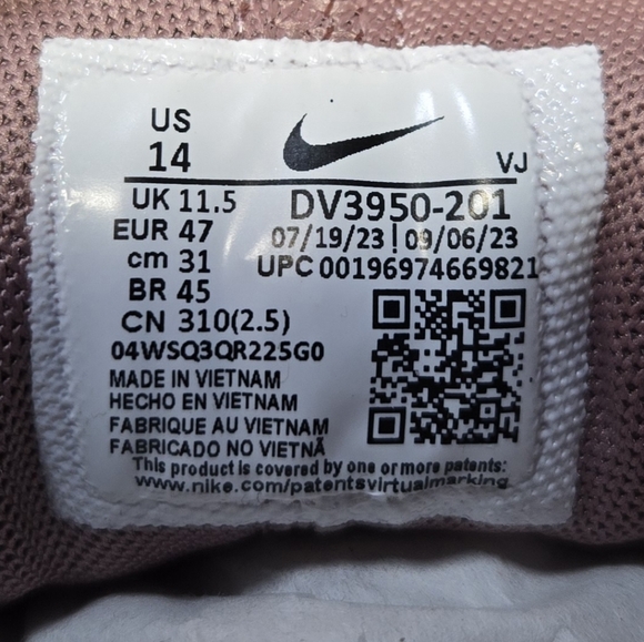 Nike Free Metcon 5 Smokey Mauve Platinum Violet DV3950-201 Womens 14 (Mens 12.5) - Picture 6 of 7